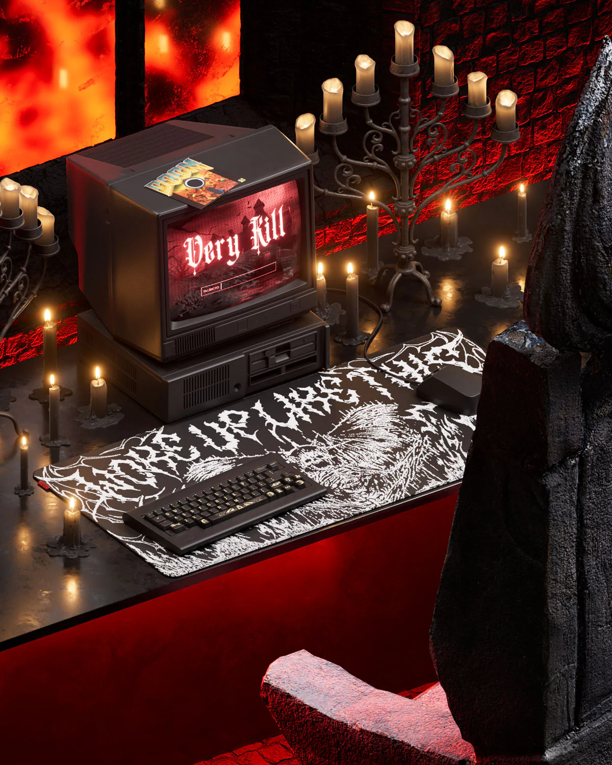 The Woke Up Like This XL Desk Mat - Image 3